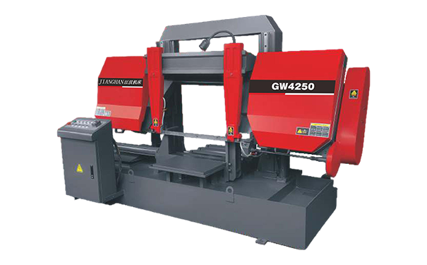 泸定GW4250双柱龙门卧式带锯床